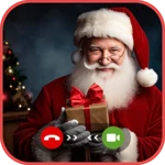 santa video call : fun call android application logo